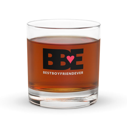 BBE – Best Boyfriend Ever Rocks glass