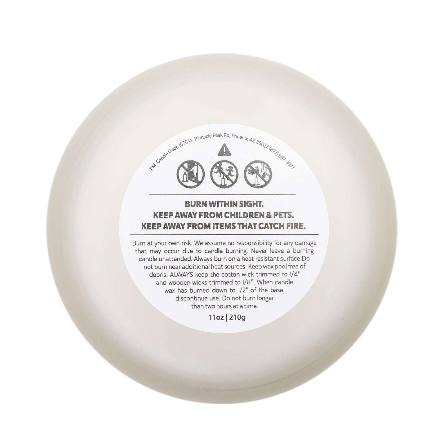 MSF – My Soul Flame Frosted Glass Candle | 11oz Wooden Lid