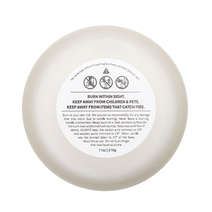 MSF – My Soul Flame Frosted Glass Candle | 11oz Wooden Lid