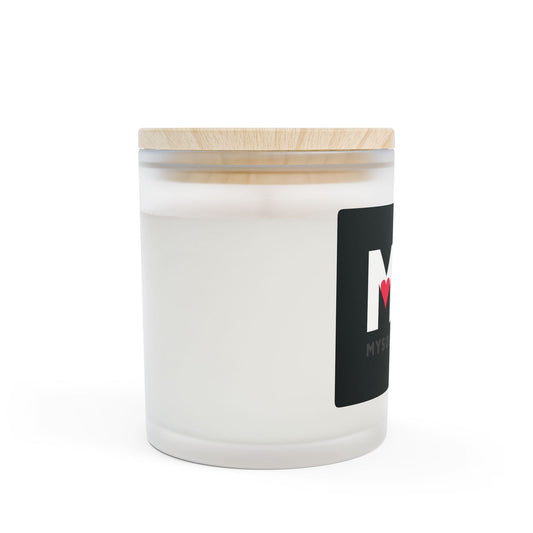 MSF – My Soul Flame Frosted Glass Candle | 11oz Wooden Lid