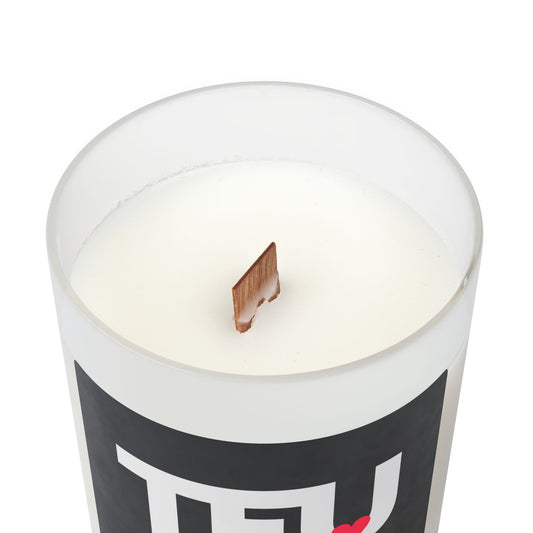 TFU Total Fukn Unit  heart Candle | Frosted Glass 11oz