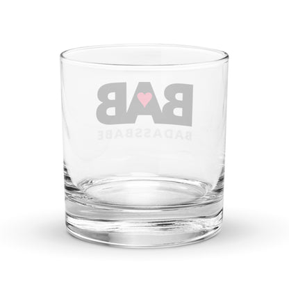 BABabe - Bad Ass Babe Rocks glass
