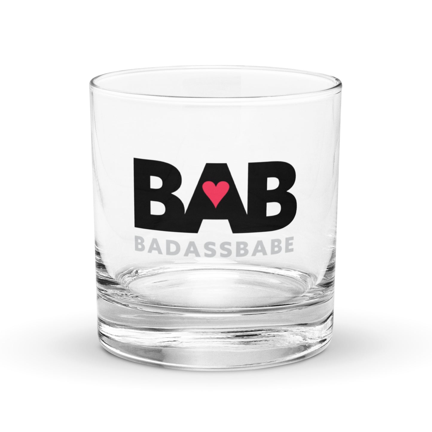 BABabe - Bad Ass Babe Rocks glass