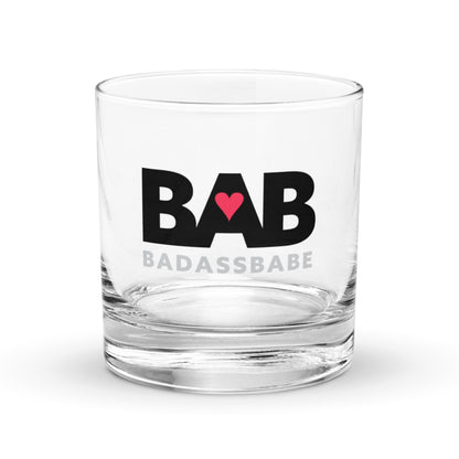 BABabe - Bad Ass Babe Rocks glass