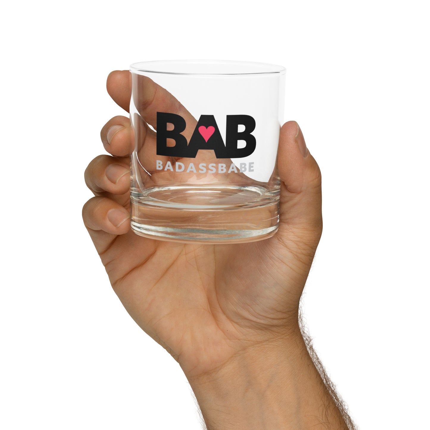 BABabe - Bad Ass Babe Rocks glass