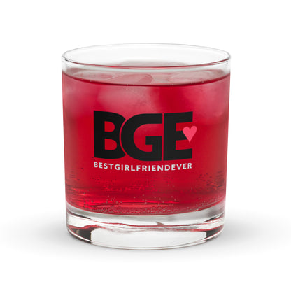 BGE – BEST Girlfriend Ever Rocks glass