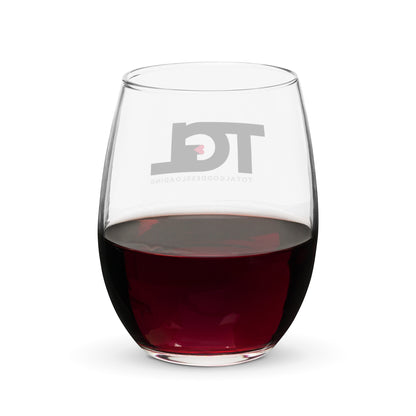 TGL – Total Goddess Loading Stemless wine glass