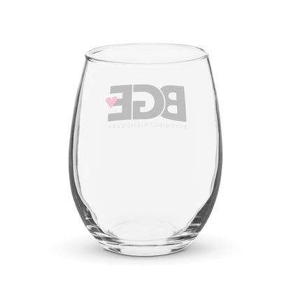 BGE – BEST GIRLFREIND EVER Stemless wine glass