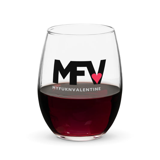 MFV – My Fukn Valentine Stemless wine glass
