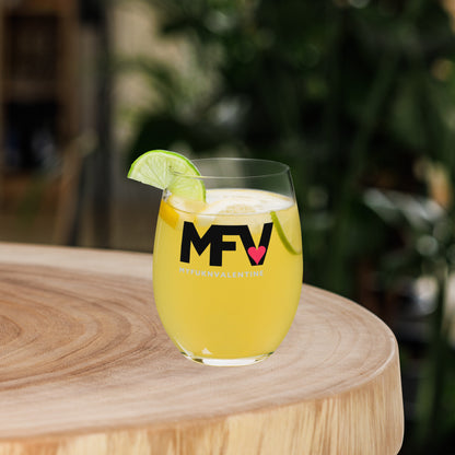 MFV – My Fukn Valentine Stemless wine glass