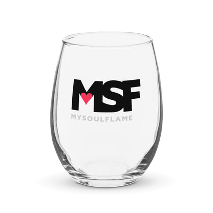 MSF – My Soul Flame Stemless wine glass