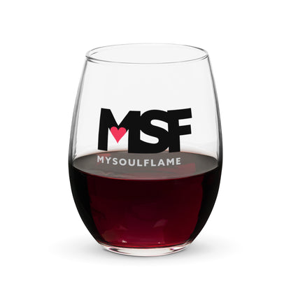 MSF – My Soul Flame Stemless wine glass