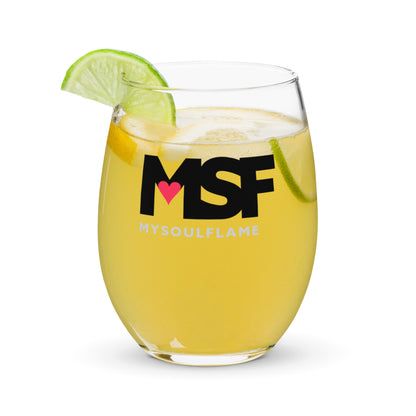 MSF – My Soul Flame Stemless wine glass