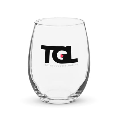 TGL – Total Goddess Loading Stemless wine glass