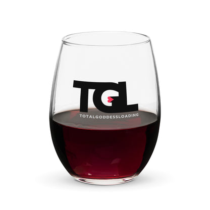 TGL – Total Goddess Loading Stemless wine glass