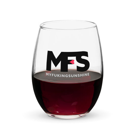 MFS – My Fukn Sunshine Stemless wine glass