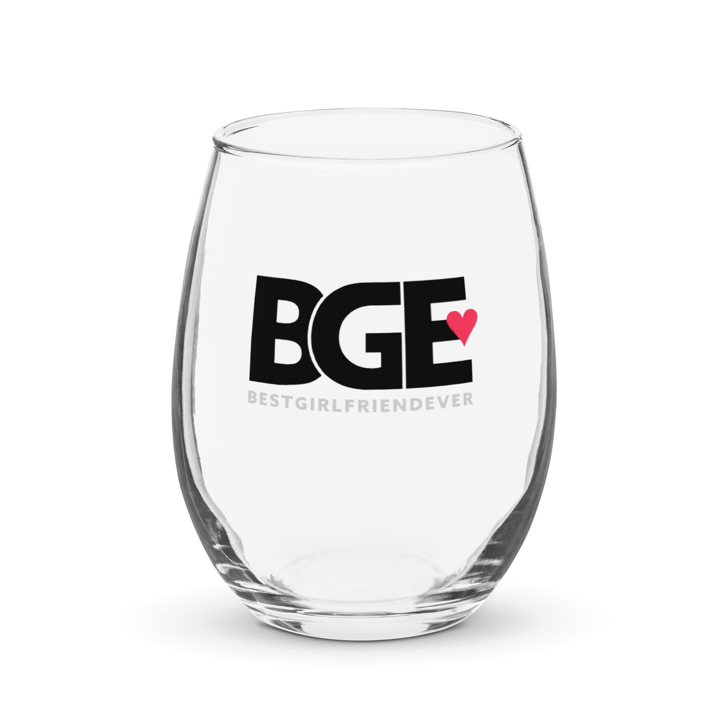BGE – BEST GIRLFREIND EVER Stemless wine glass