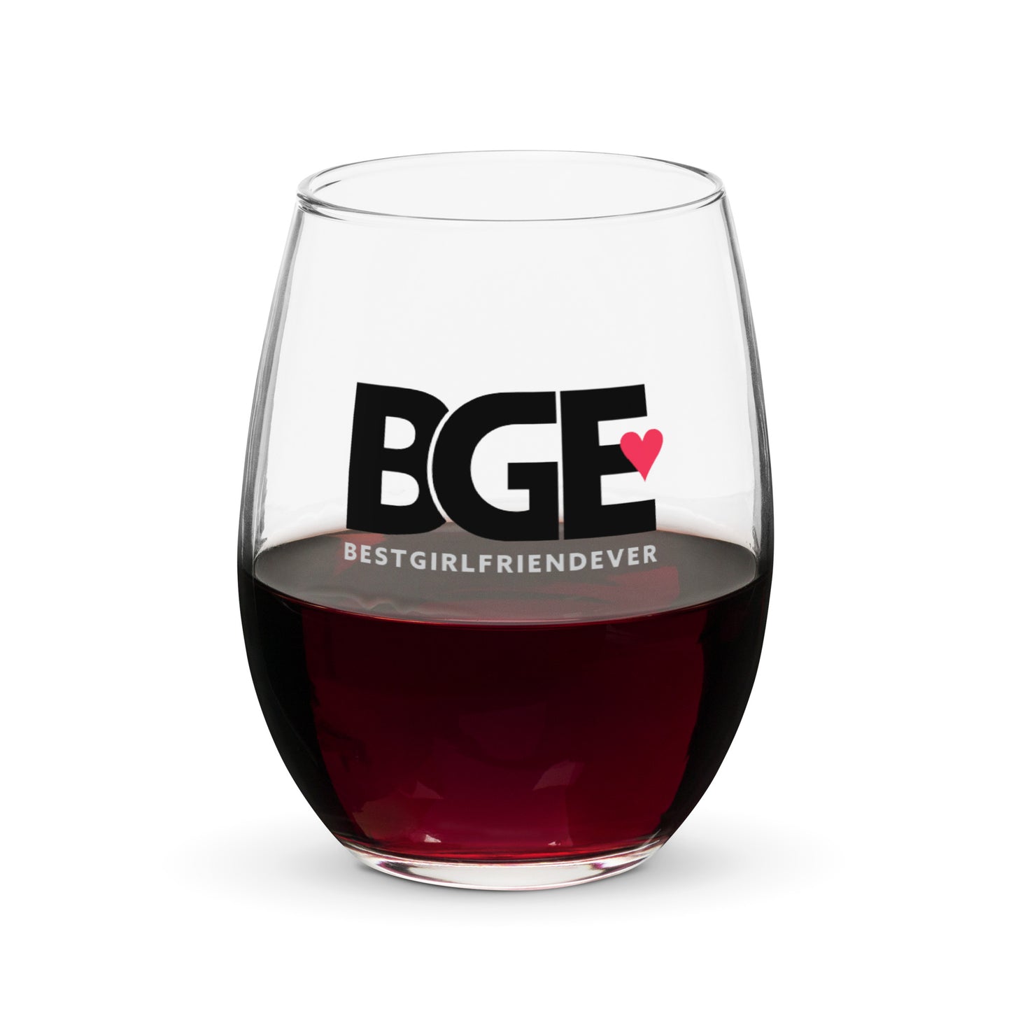 BGE – BEST GIRLFREIND EVER Stemless wine glass
