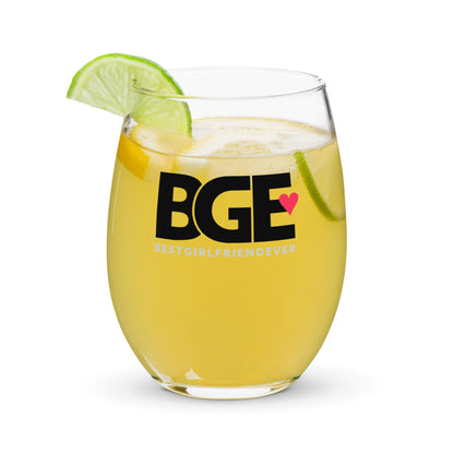 BGE – BEST GIRLFREIND EVER Stemless wine glass