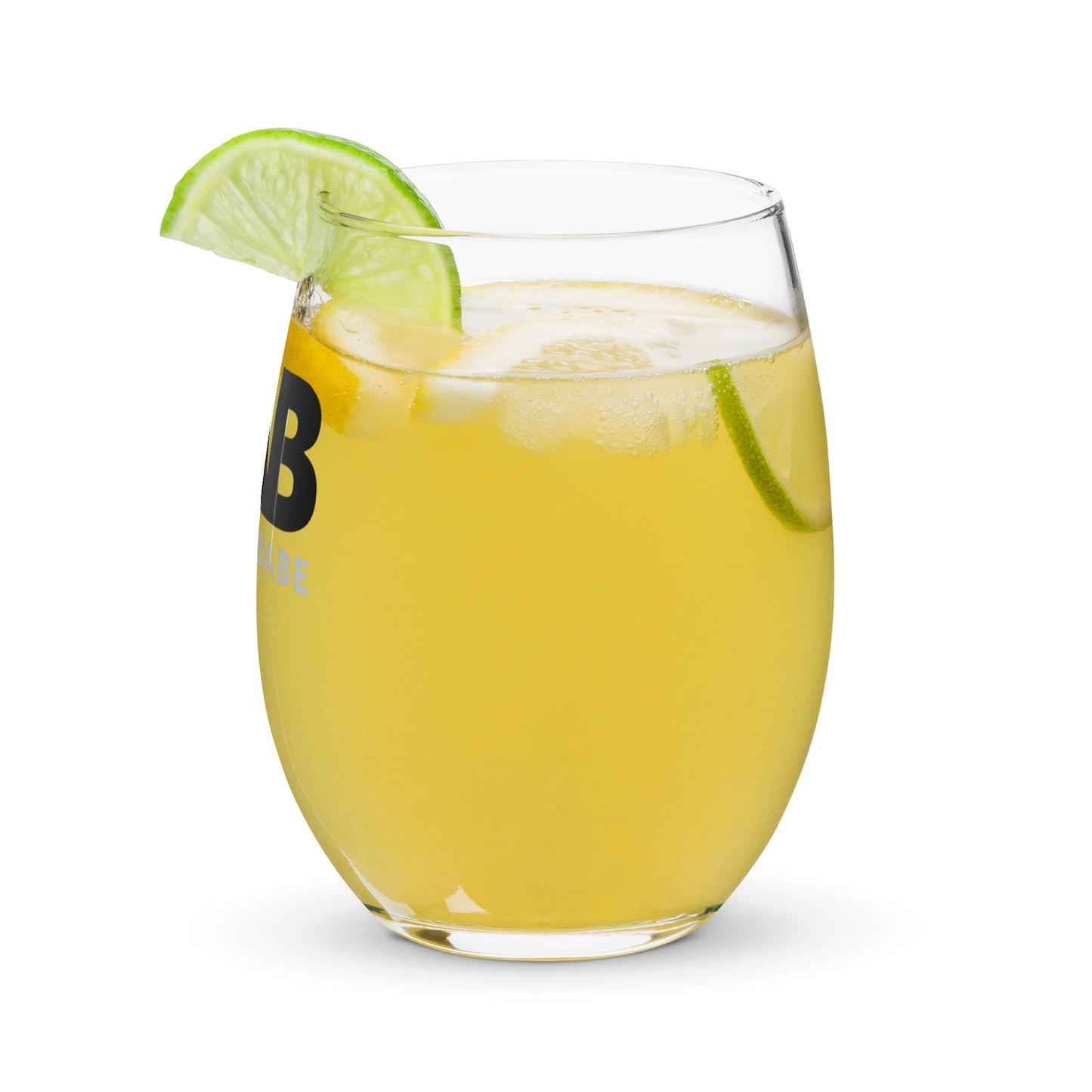 BABabe – Bad Ass Babe Stemless wine glass