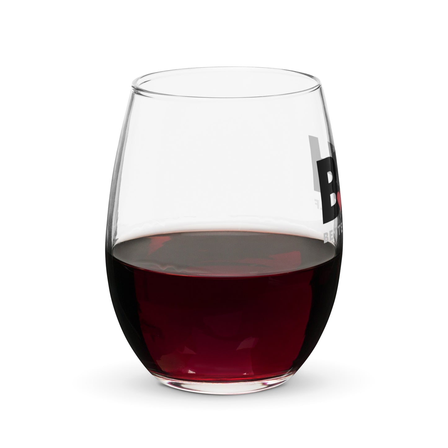 BFH – Better Fukn Half Stemless wine glass