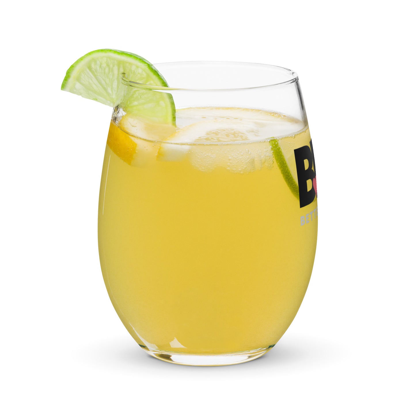 BFH – Better Fukn Half Stemless wine glass