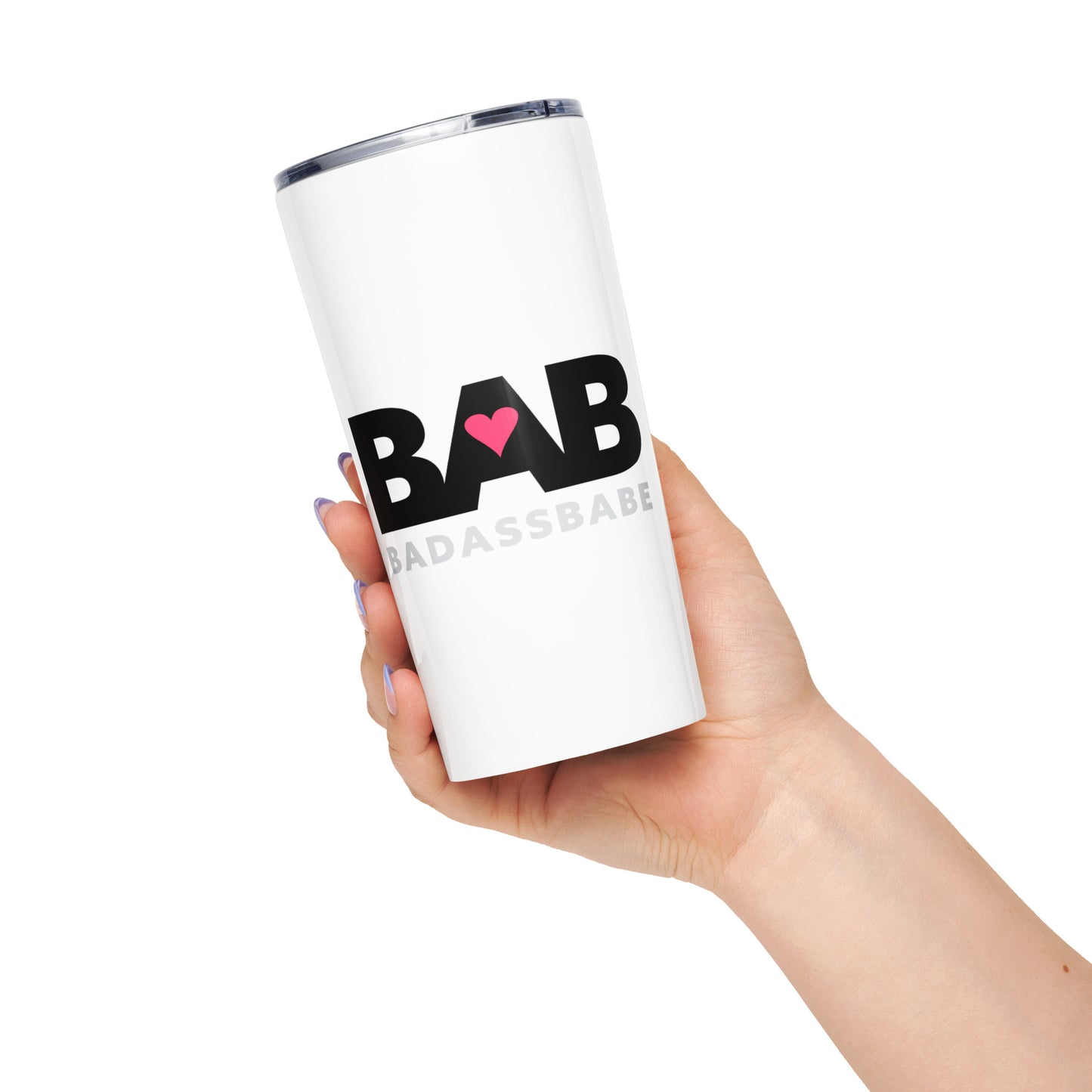BABabe – Bad Ass Babe Tapered stainless steel tumbler