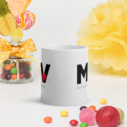 White glossy mug MFV – My Fukn Valentine