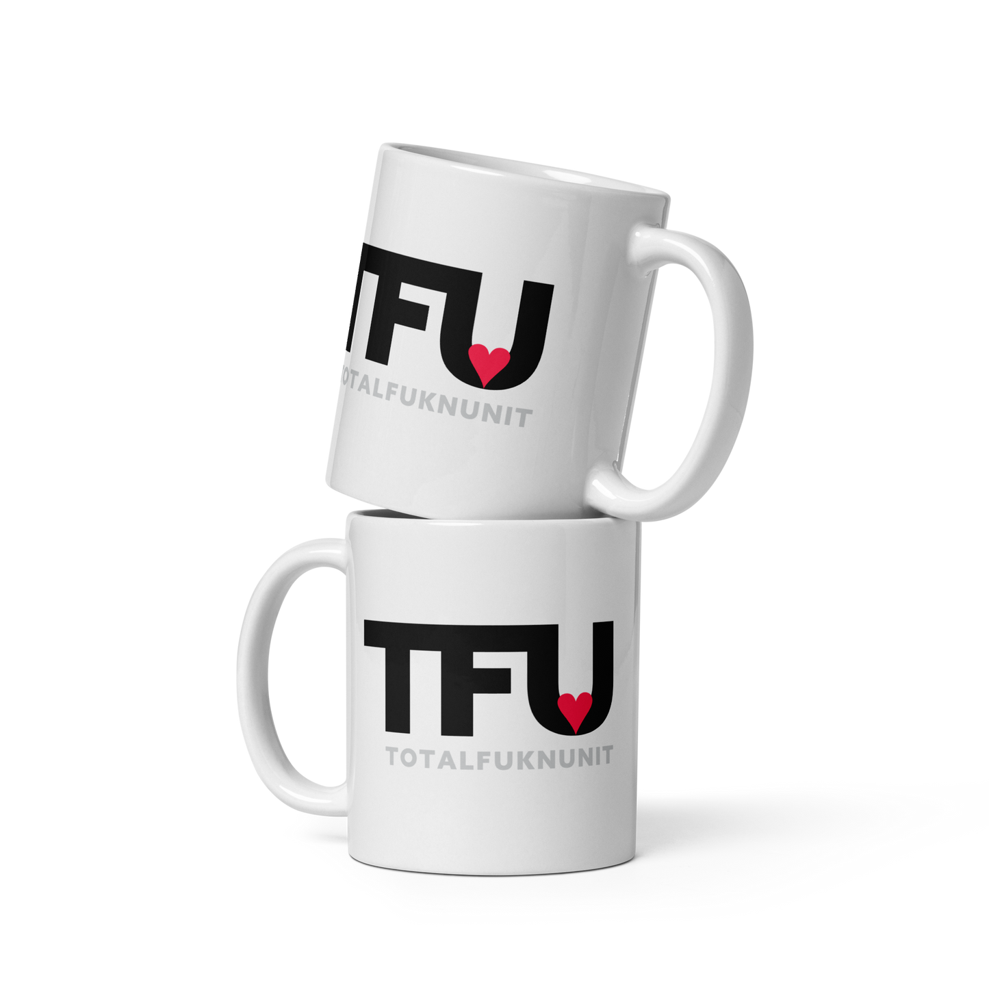 White glossy mug TFU – Total Fukn Unit