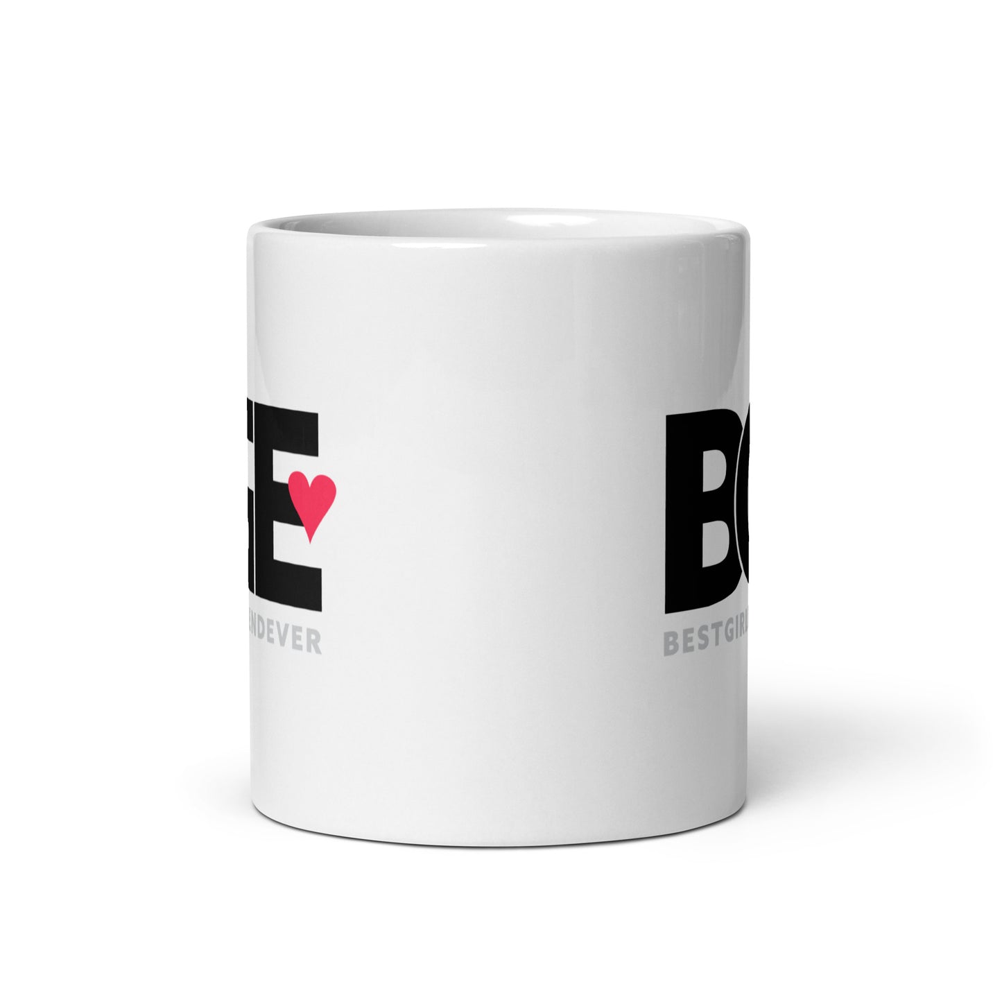 BGE – Best Girlfriend Ever White glossy mug