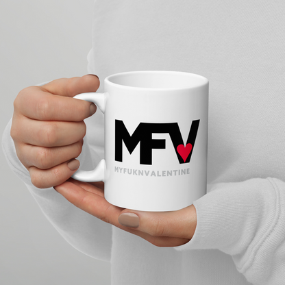 White glossy mug MFV – My Fukn Valentine