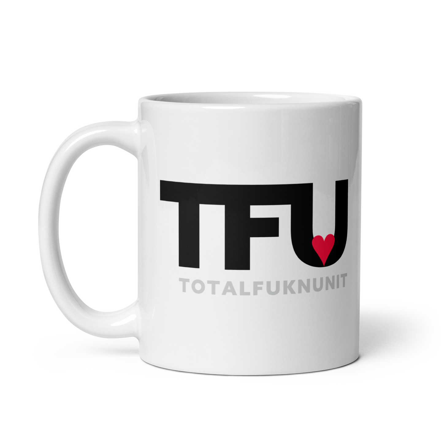 White glossy mug TFU – Total Fukn Unit