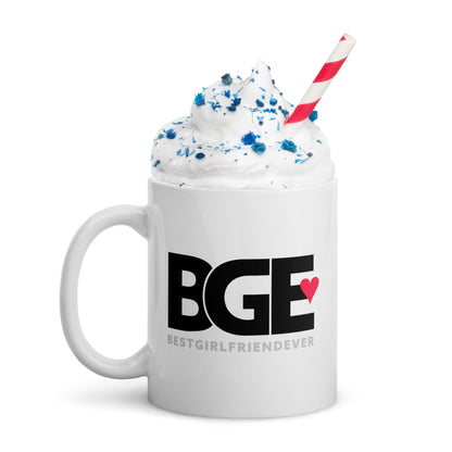 BGE – Best Girlfriend Ever White glossy mug