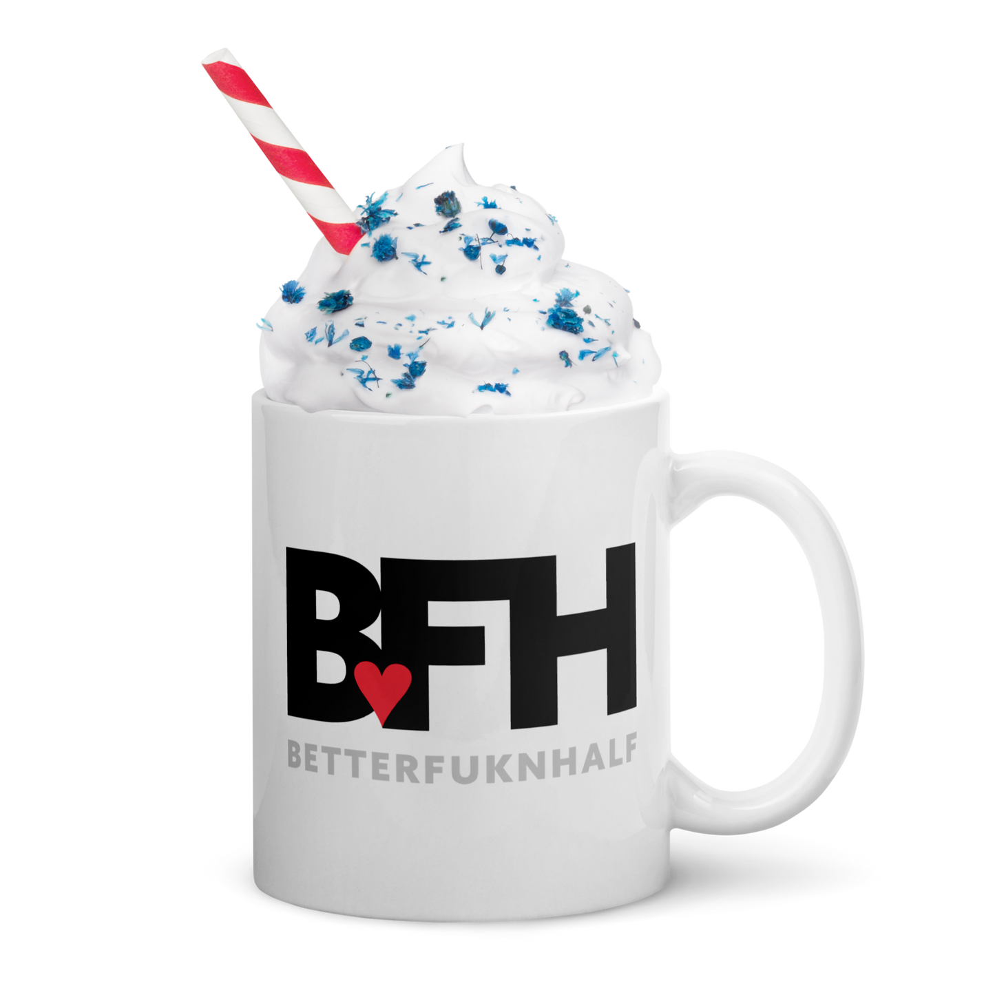 White glossy mug BFH – Better Fukn Half