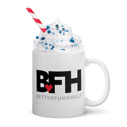 White glossy mug BFH – Better Fukn Half
