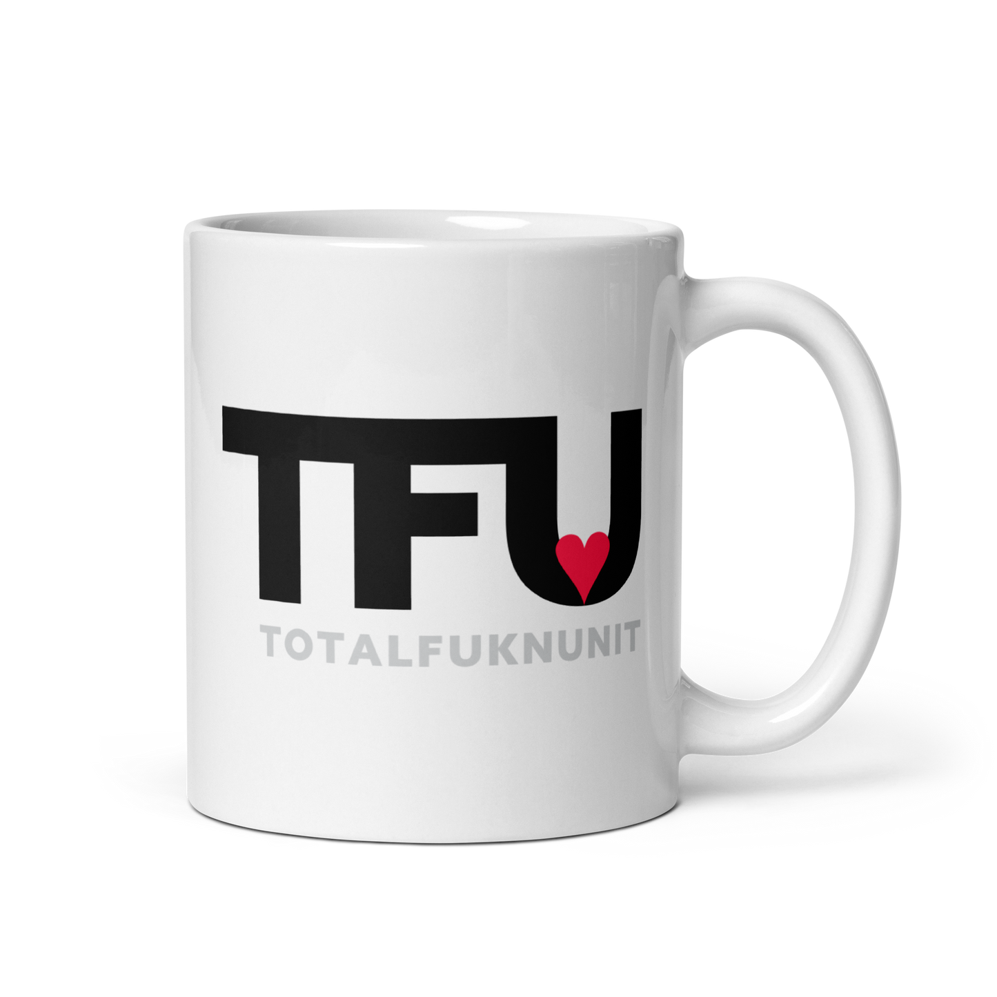 White glossy mug TFU – Total Fukn Unit