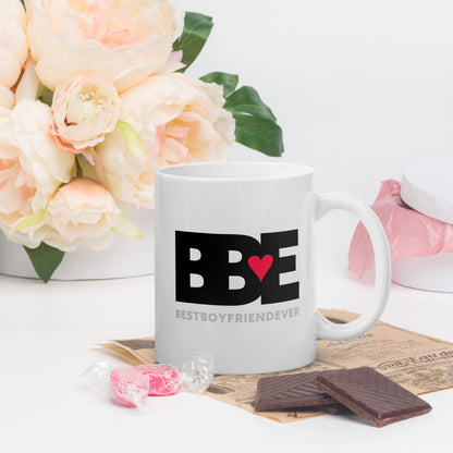 White glossy mug BBE – Best Boyfriend Ever