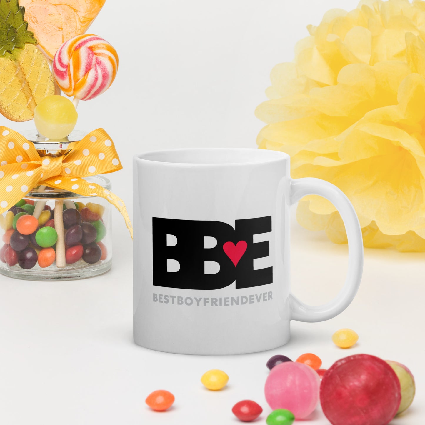 White glossy mug BBE – Best Boyfriend Ever