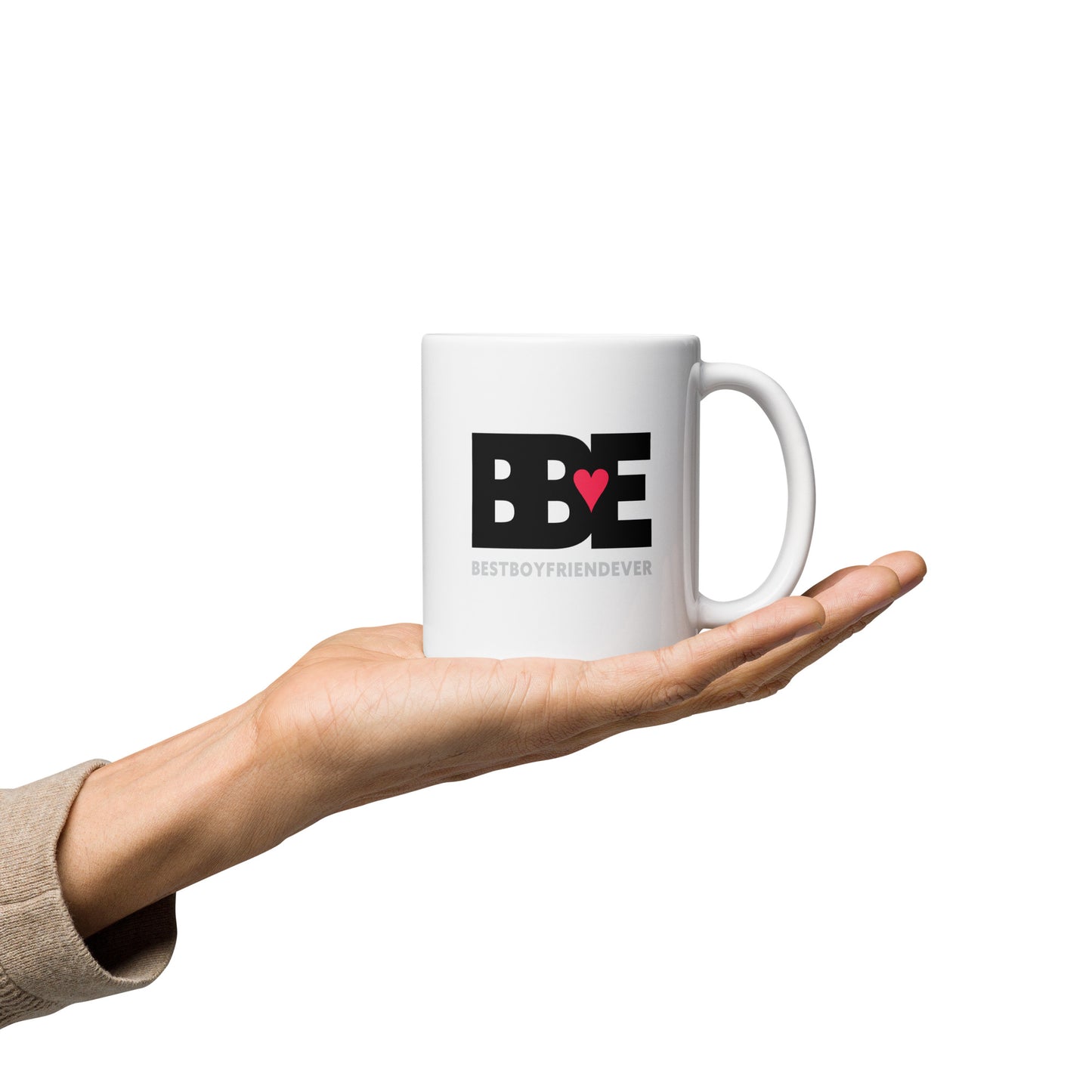 White glossy mug BBE – Best Boyfriend Ever