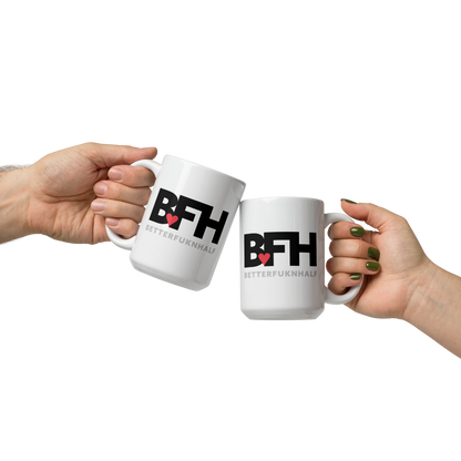 White glossy mug BFH – Better Fukn Half