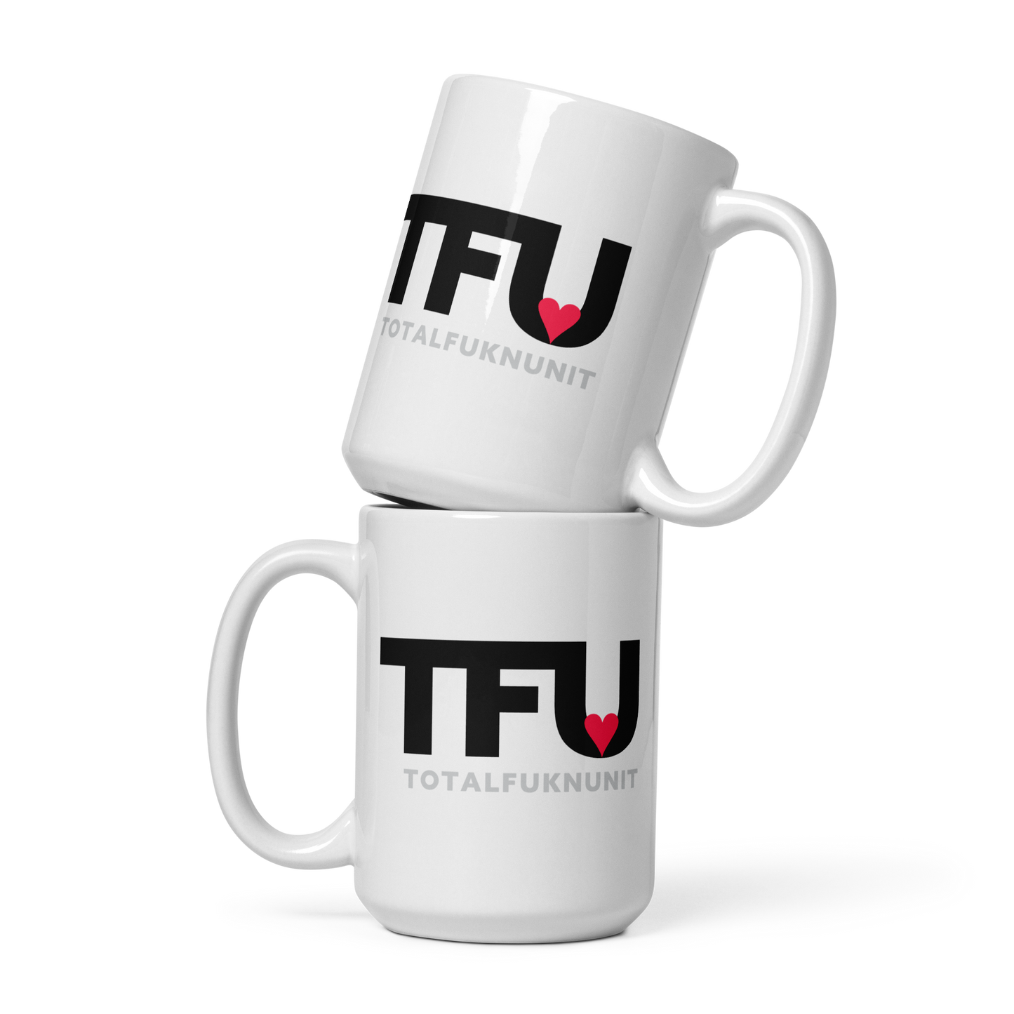 White glossy mug TFU – Total Fukn Unit