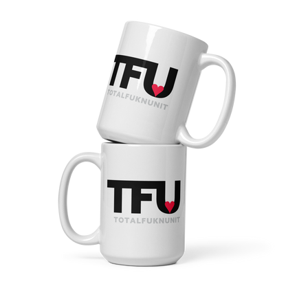 White glossy mug TFU – Total Fukn Unit