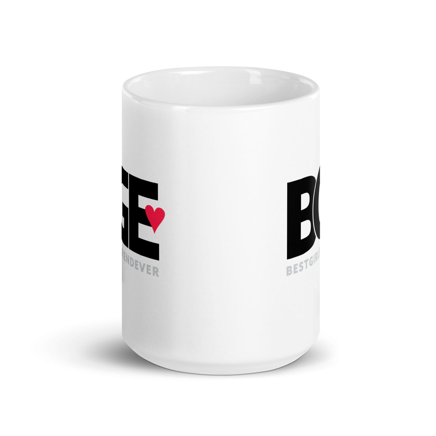 BGE – Best Girlfriend Ever White glossy mug