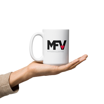 White glossy mug MFV – My Fukn Valentine