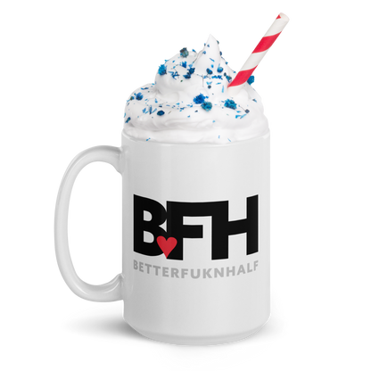 White glossy mug BFH – Better Fukn Half