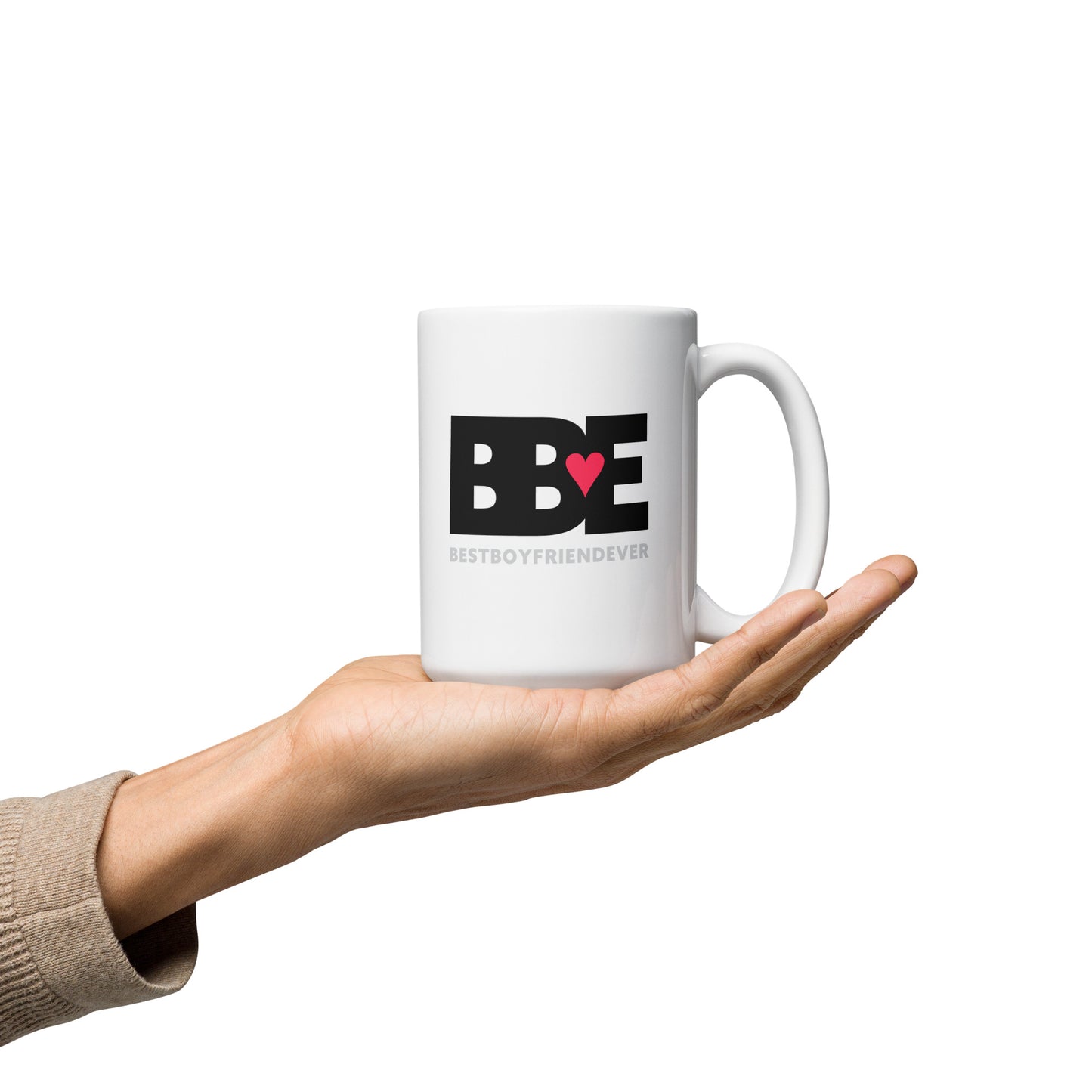 White glossy mug BBE – Best Boyfriend Ever