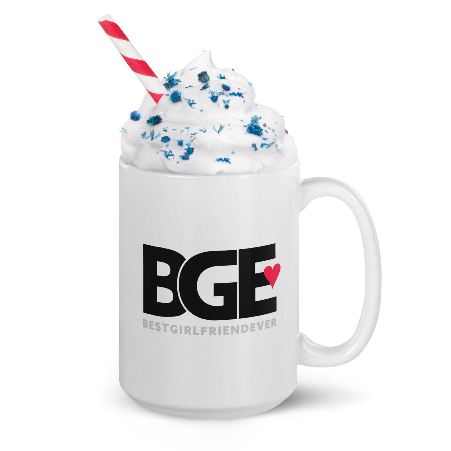 BGE – Best Girlfriend Ever White glossy mug