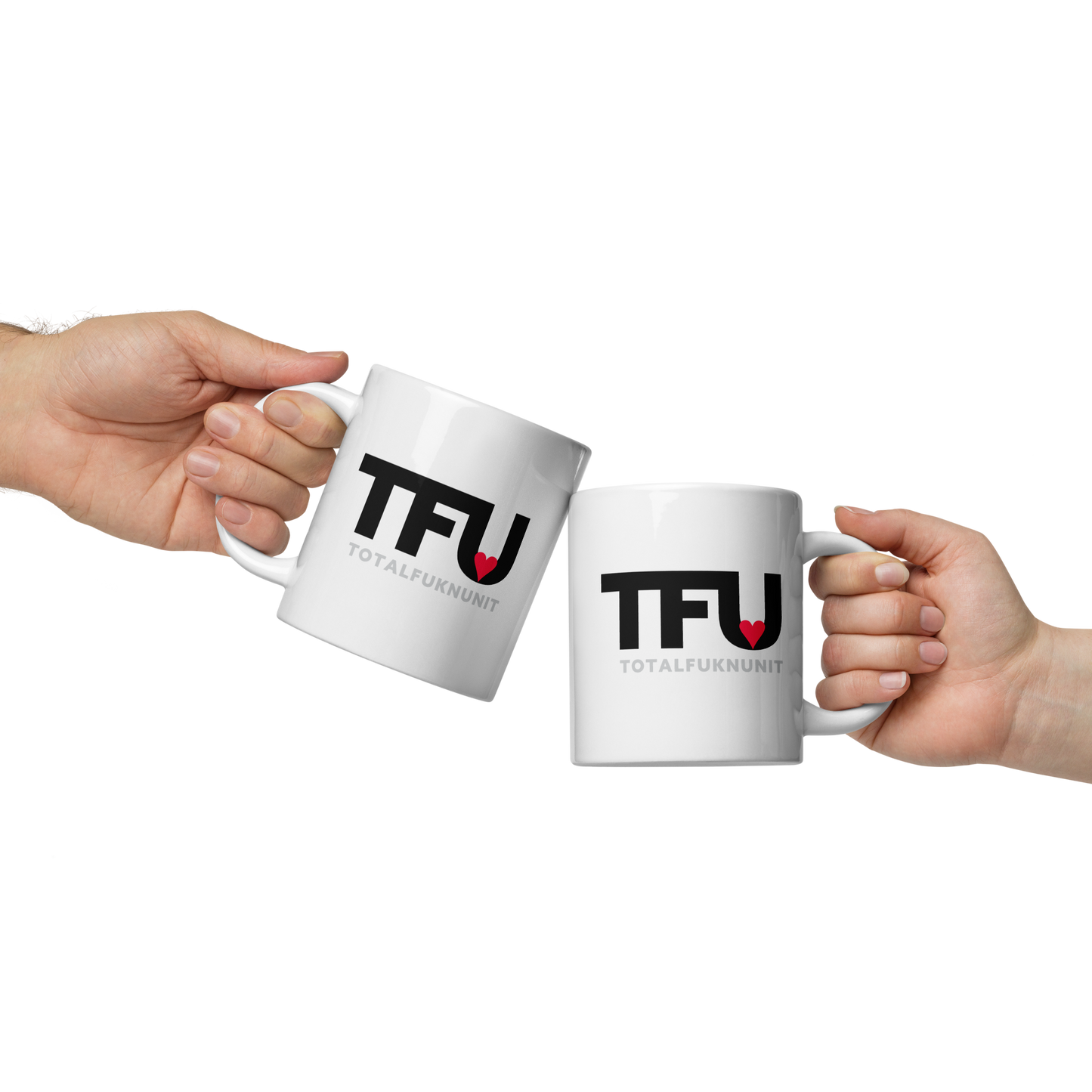 White glossy mug TFU – Total Fukn Unit