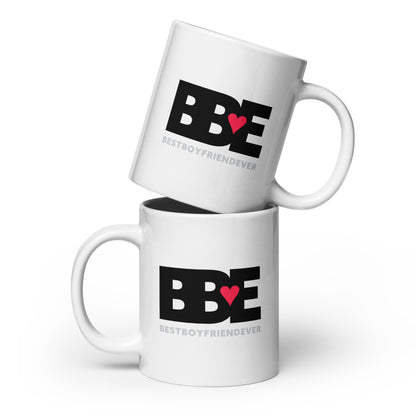 White glossy mug BBE – Best Boyfriend Ever