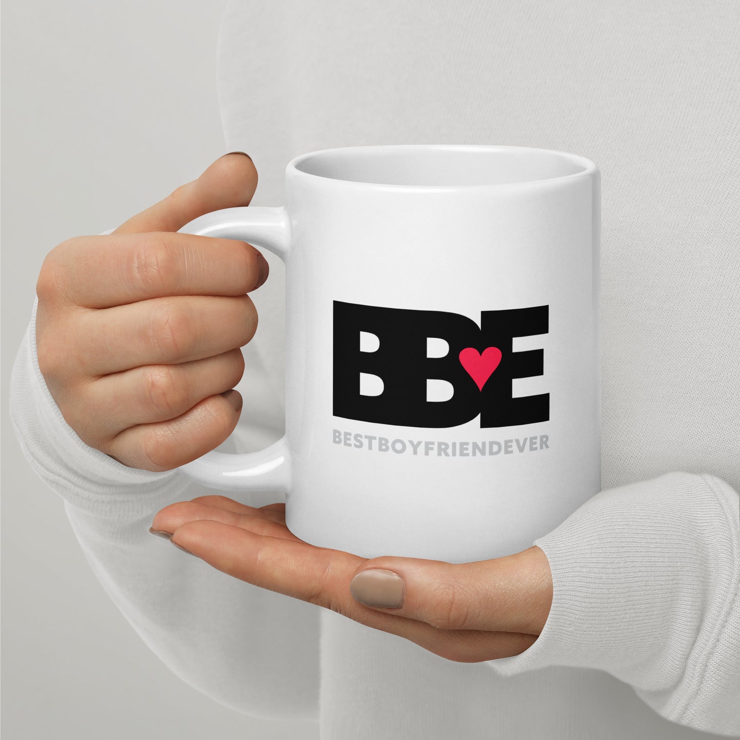 White glossy mug BBE – Best Boyfriend Ever